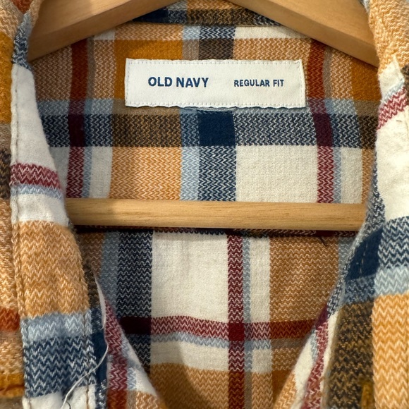 Men’s Old Navy Flannel Button Down fall Colors - Picture 3 of 5